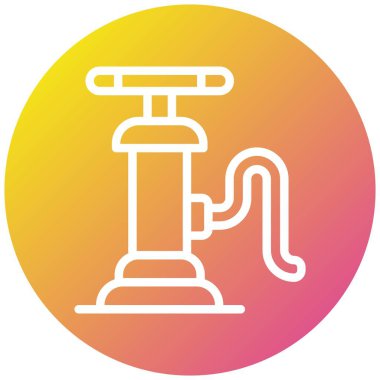 Hava pompası Vektör Simgesi Tasarım İllüstrasyonu