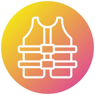 Can yeleği Vektör Simgesi Tasarım İllüstrasyonu