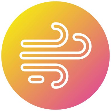 Rüzgâr vektör simgesi tasarımı çizimi