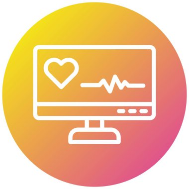 Masaüstü Vektör Simgesi Tasarım İllüstrasyonu