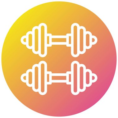 Halter Vektörü Simgesi Tasarım İllüstrasyonu