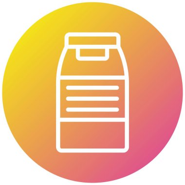 Süt Vektörü Simgesi Tasarım İllüstrasyonu