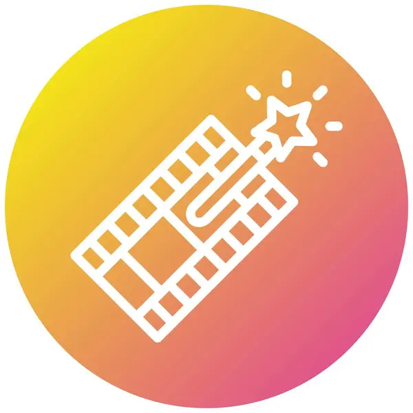 Özel efektler Vektör Simgesi Tasarım İllüstrasyonu