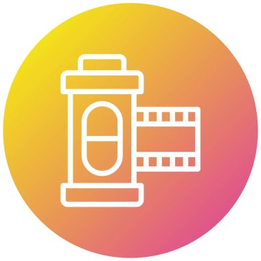 Film kodak Vektör Simgesi Tasarım İllüstrasyonu