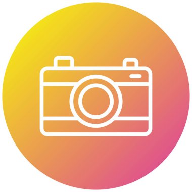 Dijital kamera Vektör Simgesi Tasarım İllüstrasyonu