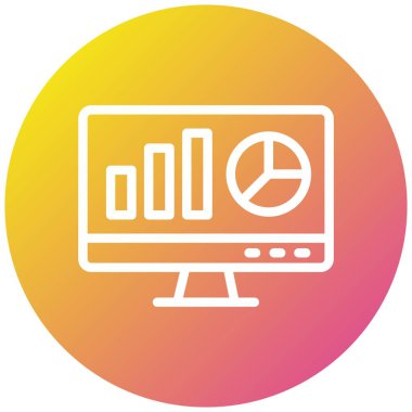 Web Analizi Vektör Simgesi Tasarım İllüstrasyonu