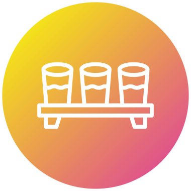 Atış Vektörü Simgesi Tasarım Çizimi