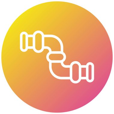 Boru Varyantı Vektör Simgesi Tasarım İllüstrasyonu