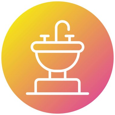 Batık Vektörü Simgesi Tasarım Çizimi