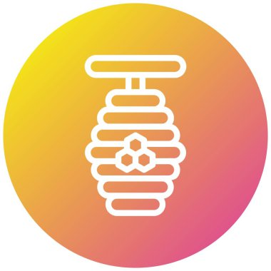 Bal Arısı Vektör Simgesi Tasarım Çizimi