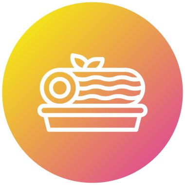 Pasta Vektörü Simgesi Tasarım Çizimi