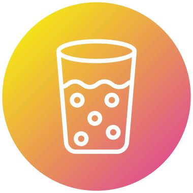 Cam Vektör Simgesi Tasarım İllüstrasyonu