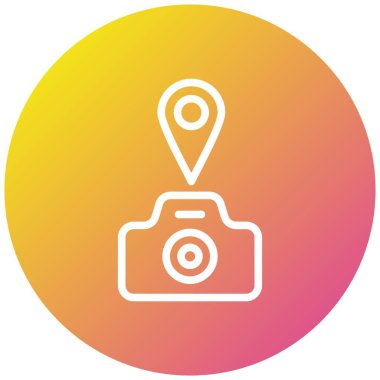 Konum Vektör Simgesi Tasarım İllüstrasyonu