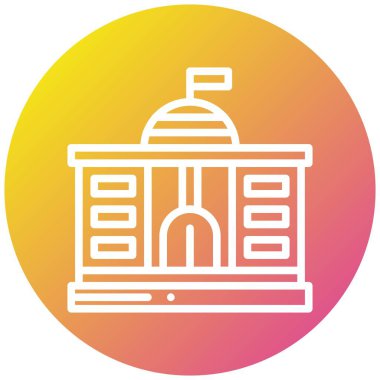 Hükümet Vektör Simgesi Tasarım İllüstrasyonu