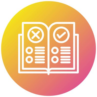 Kural Vektörü Simge Tasarımı Çizimi