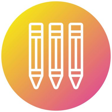 Kalem Vektörü Simgesi Tasarım Çizimi