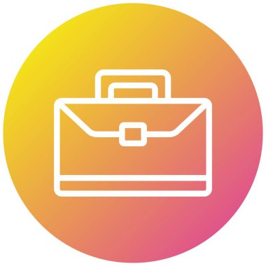 Evrak Çantası Vektör Simgesi Tasarımı İllüstrasyonu