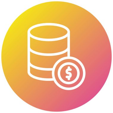 Dolar Vektörü Simgesi Tasarım İllüstrasyonu