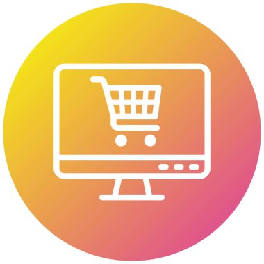 Etrade Vektör Simgesi Tasarım İllüstrasyonu