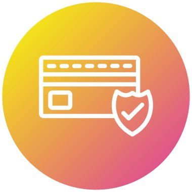 Ödeme Kalkanı Vektör Simgesi Tasarım İllüstrasyonu