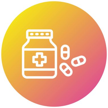 Uyku Hapları Vektör Simgesi Tasarım İllüstrasyonu