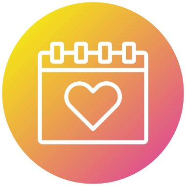 Takvim Vektörü Simgesi Tasarım İllüstrasyonu