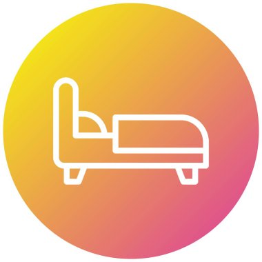 Yatak Vektörü Simgesi Tasarım İllüstrasyonu