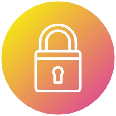 Padlock Vector Icon Design Illustration