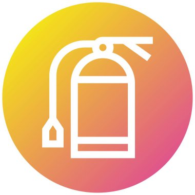 Söndürücü Vektör Simgesi Tasarım İllüstrasyonu