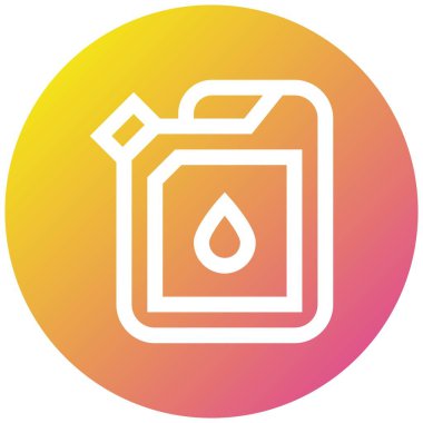 Araba Yağı Vektör Simgesi Tasarımı Çizimi