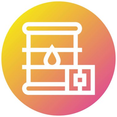 Varil Grafiği Vektör Simgesi Tasarım Çizimi