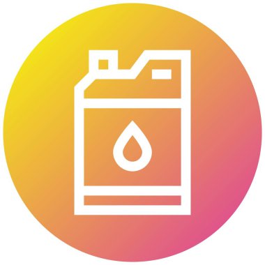 Yağ Kutusu Vektör Simgesi Tasarımı Çizimi