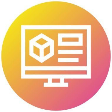 3d Modelleme Vektörü Simgesi Tasarım İllüstrasyonu