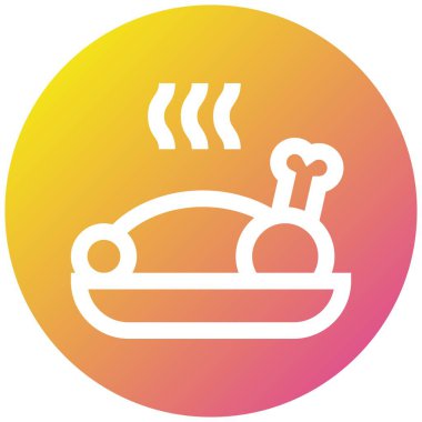 Gıda Vektörü Simgesi Tasarım İllüstrasyonu