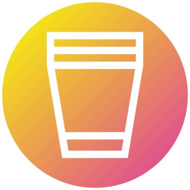 Çorba Kupası Vektör Simgesi Tasarımı Çizimi