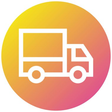 Kamyon Vektörü simgesi tasarımı illüstrasyonu