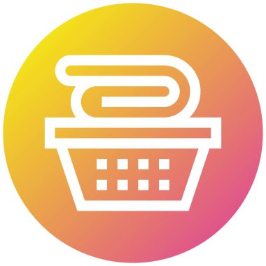 Banyo Bezi Vektörü Simgesi Tasarım Çizimi