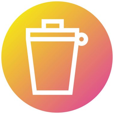 Bin Vektör Simgesi Tasarım İllüstrasyonu