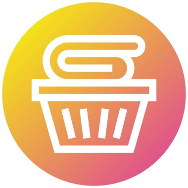 Bucket Vektör Simgesi Tasarım Çizimi