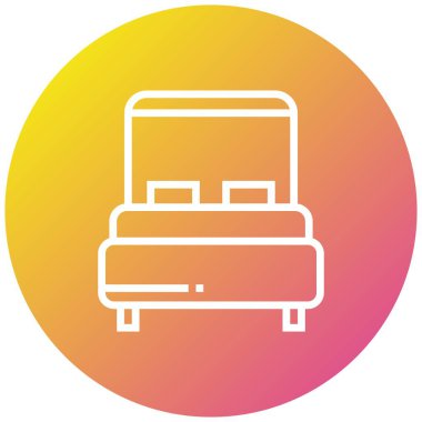 Yatak Vektörü Simgesi Tasarım İllüstrasyonu