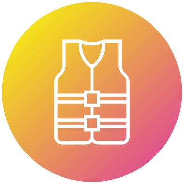 Can yeleği Vektör Simgesi Tasarım İllüstrasyonu