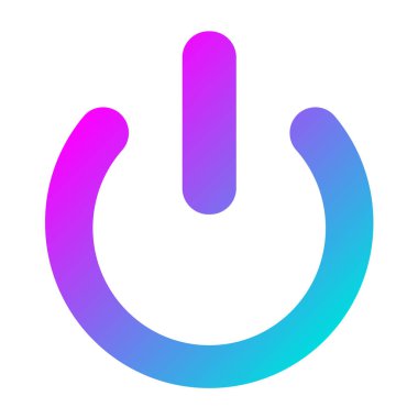 Güç Vektörü Simgesi Tasarım İllüstrasyonu