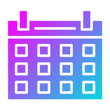 Takvim Vektörü Simgesi Tasarım İllüstrasyonu