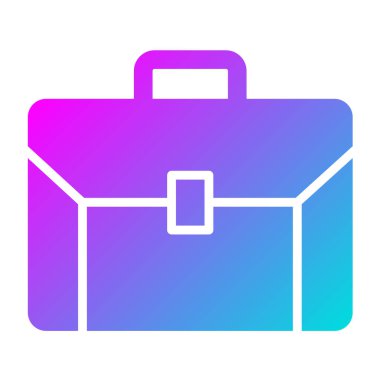 Evrak Çantası Vektör Simgesi Tasarımı İllüstrasyonu