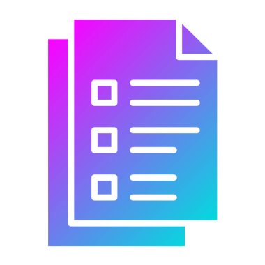 Not Vektörü Simgesi Tasarım İllüstrasyonu