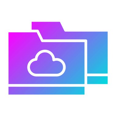 Depolama Vektörü Simgesi Tasarım İllüstrasyonu