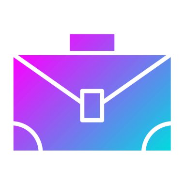 Evrak Çantası Vektör Simgesi Tasarımı İllüstrasyonu