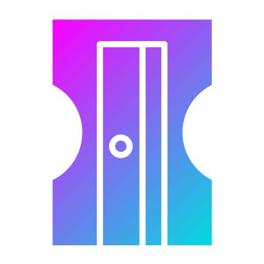 Keskinleştirici Vektör Simgesi Tasarım İllüstrasyonu