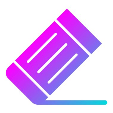 Silgi Vektörü Simgesi Tasarım İllüstrasyonu