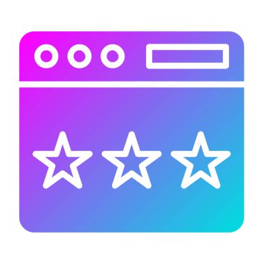 Geribildirim Vektörü Simgesi Tasarım İllüstrasyonu